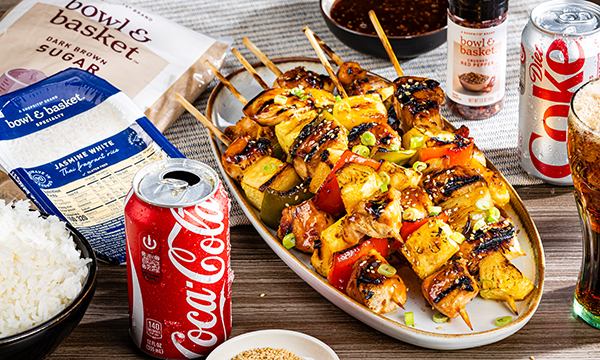 Grilled Chicken-and-pineapple-teriyaki-skewers